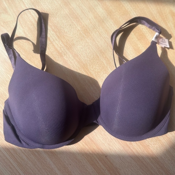 Victoria Secret T-shirt Lightly lined smooth micro-rib demi bra 32 D - Picture 5 of 9